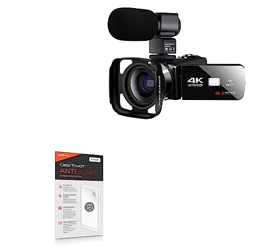 BoxWave Screen Protector Compatible with KOMERY Video Camera Camcorder (4 in) - ClearTouch Anti-Glare (2-Pack), Anti-Fingerprint Matte Film Skin