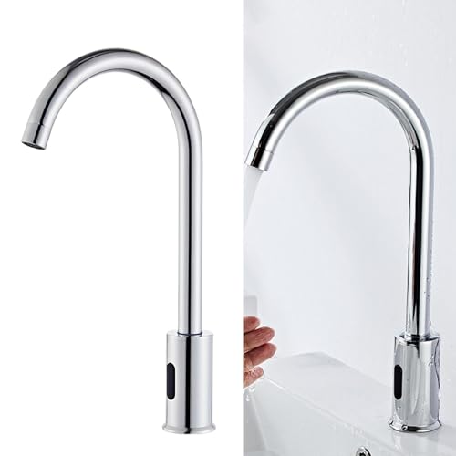 Grifo de lavabo con sensor automático sin contacto y aleación resistente 5