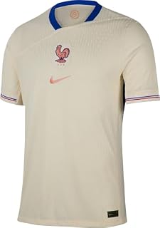 FFF 2025 Match Away (Frauenteam) Nike Authentic Dri-Fit ADV Fußballtrikot Für Herren, Pale Ivory/Sail/Bright Blue/Light Madder Root, IH0804-110, 2XL
