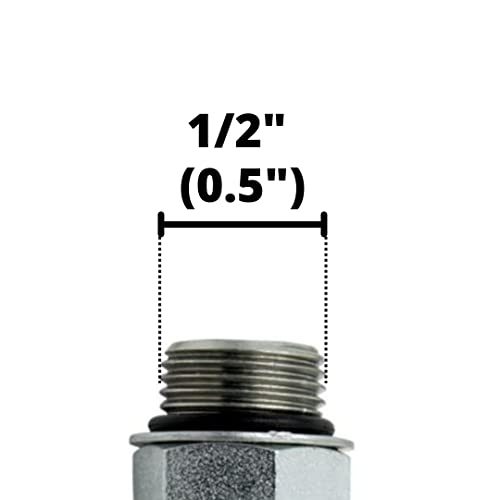 Image of 1 /4 inch JIC Male x #5 SAE /ORB Male Corner /Elbow Hydraulic Adapter Fitting | 6801-04-05