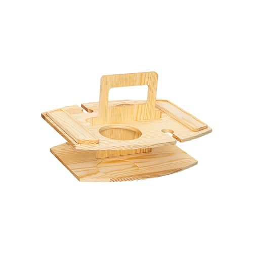Mesa de portátil com suporte para taças de vinho, bandeja de queijo e lancheira para festivais ao ar