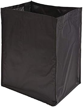 TAG Hardware Full Extension Pullout Laundry Hamper with Removable Bag Matt Nickel (Width (18) 457 mm - 1 removable large bag)