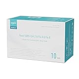 EUROPAPA 10x Corona Laientest Schnelltest und Grippe Test auf Covid-19 und Influenza A/B, Antigentest Selbsttest SARS-CoV-2 Flu A Flu B 3in1 Combo Rapid Test Cassette, für Zuhause, Einzelverpackt
