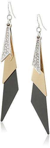 Preisvergleich Produktbild GUESS Ohrhänger "Basic" aus gemischtem Metall mit Dreiecken.