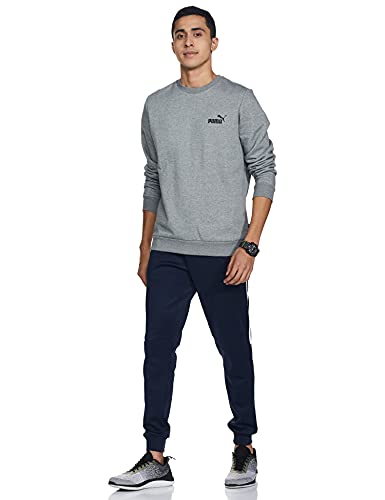 Blusão Puma Ess Small Logo Crew Fl Cinza Masculina