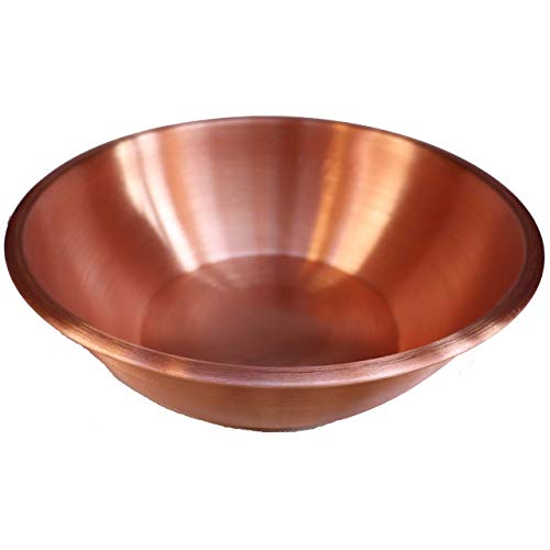 Satin Brushed Copper Foot Tub Basin Wash Soak Spa Beauty Salon Massage Pedicure Bowl