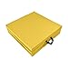 LICOME Folding Exercise Mat Gymnastics Balance Pad Aerobics Training Foldable With Carrying Handles PU Leather Pilates Pad Yoga Mat(Yellow)