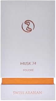 Swiss Arabian Musk 74 Poudre - Luxury Products From Dubai - Long Lasting and Addictive EDP Spray Fragrance - A Seductive Signature Aroma - 1.7 oz
