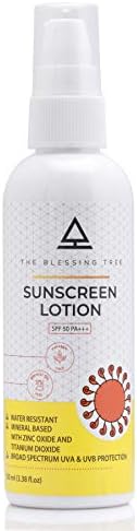 The Blessing Tree Sunscreen Lotion Spf 50 Pa+++ With Zinc Oxide And Titanium Dioxide. Water Resistant, No Parabens-100 Ml|For Normal Skin Types
