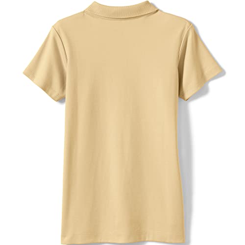 Image of Lands' End School Uniform Girls Short Sleeve Feminine Fit Interlock Polo Shirt