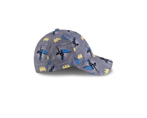 New Era Batman czapka dla chłopców i dziewczynek dziecko komiksy regulowany zakrzywiony daszek szary - Youth