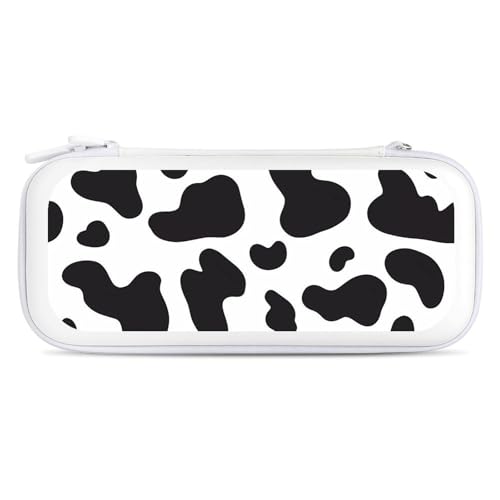 Chioee Switch 有機el ケース Switch 有機elモデル対応 Switch oled ケース 動物柄 牛柄 黒と白 防塵 防汚 防水 EVA素材 全面保護型 防水 防塵 防汚 大容量 15枚ゲームカード収納 耐衝撃 持ち運び便利 バレンタ