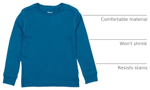 Image of Leveret Long Sleeve Boys Girls Kids & Toddler T-Shirt 100% Cotton (2-14 Years) Variety of Colors