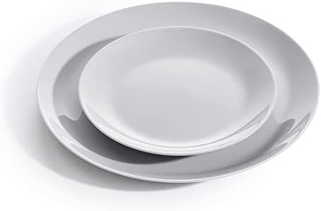 Dajar talerz deserowy naczynia ze szkła hartowanego talerz, talerz jesienny, talerz kuchenny Diwali granit 19 cm LUMINARC, szary