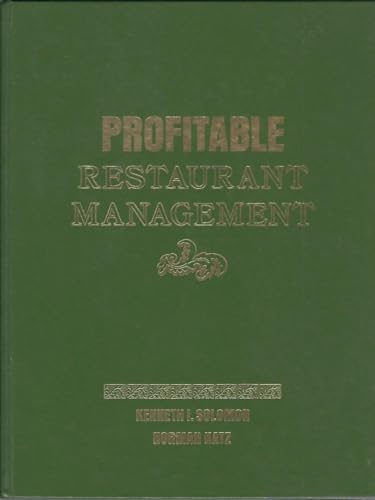 Profitable restaurant management 0137288085 Book Cover
