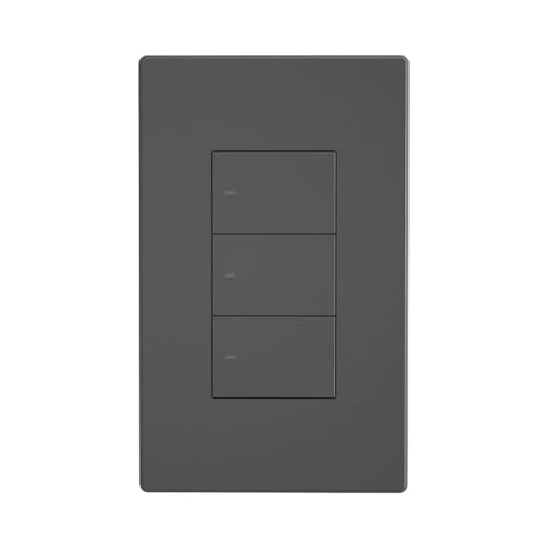 Image of Ledgebit M5-3C-120 SwitchMan 3-Gang Smart Wall Switch - Push Button, Voice /App Control, Compatible with Alexa, Google Home, eWeLink, CE Certified