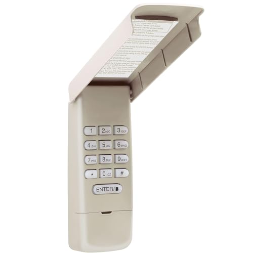 Garage Door Opener Keypad for Liftmaster Chamberlain Craftsman Genie Overhead Linear Wayne Dalton Lift Master Multicode Multi Code Opener, Keyless Entry Outside Remote, Wireless Keypad by Acvoce - Used condition - US$13.59