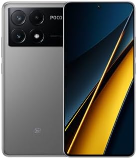 Xiaomi POCO X6 Pro Smartphone 8GB RAM 256GB ROM, Wymiary: 8300-Ultra, 6,67" wyświetlacz AMOLED, 5000mAh Bateria 67W Turbo Charging, 64MP Potrójna kamera, szary