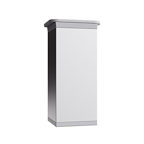 sossai® MFV1 designer furniture feet, height adjustable, set of 4, square profile: 40 x 40 mm, colour: aluminium - Image 3