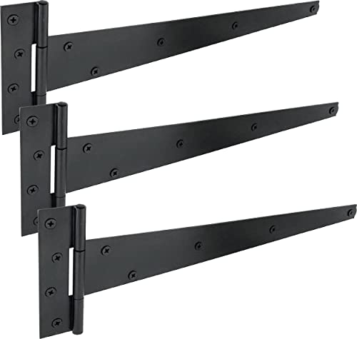 IRONTITE® 3 Pack Black T Hinges 400mm (16")