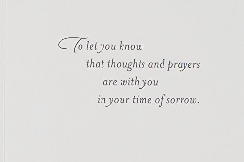 Hallmark Sympathy Greeting Card (Laser Flower) (0349Rzb1291) #TOP2