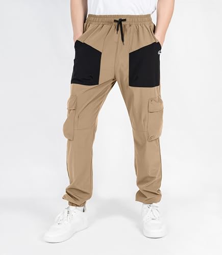 TLAENSON Boys Cargo Pants Joggers Kids Lightweight Quick Dry Hiking Pant Youth Running Athletic Jogging for Sports Outdoor2