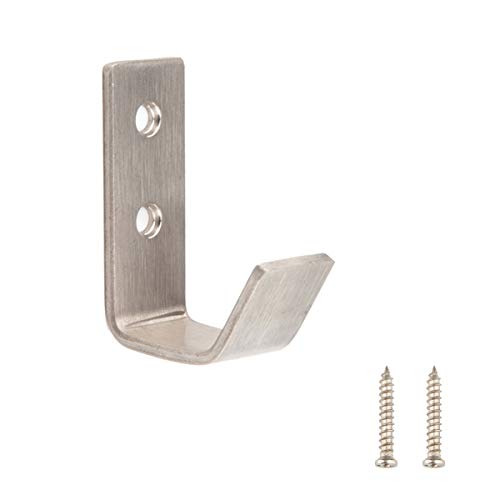 Amazon Basics – AB5900-SS-5 Garderobenhaken, Edelstahl gebürstet