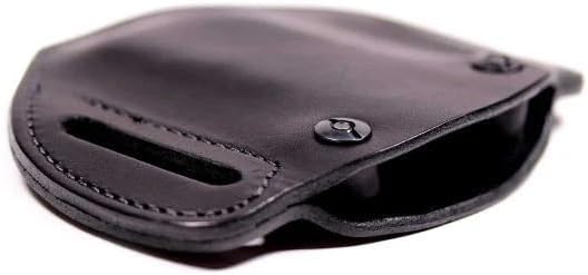 Lock Leather OWB Outside Waistband - Urban Carry 1 or 2 Magazine Holster - Adjustable for Single or Double