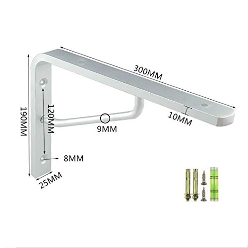 Heavy Duty Brackets, 2-Pack Shelf Bracket Solid Aluminum,Corner Brace Support Fastener Wall Hanging #TOP1