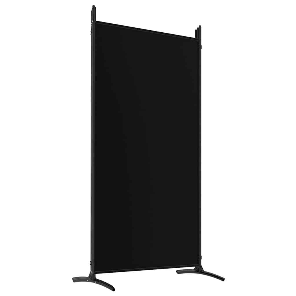 Paravent noir 5 pièces 433 x 180 cm tissu pliable brise-vue séparateur salon chambre bureau balcon jardin intérieur extérieur intimité durable polyvalent