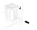 Produktbild WESCO Einbau Abfallsammler -Mülleimer Weiß 15 Liter rund ausschwenken an Drehtüren Küche Mülleimer