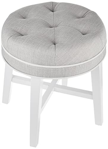 Hillsdale Furniture Sophia Vanity Stool, Linen Gray