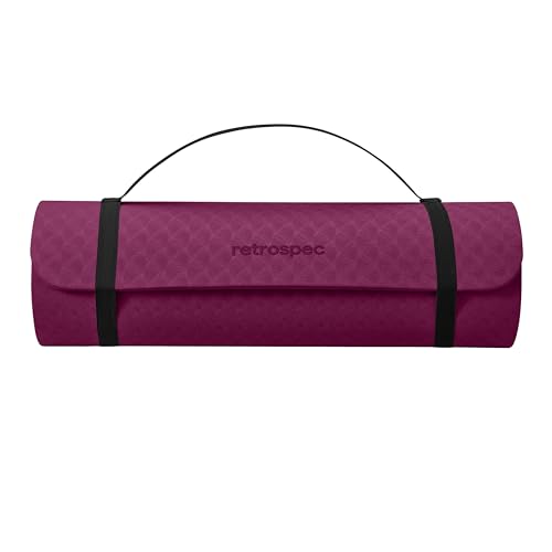 Retrospec Zuma Yoga Mat | 1/2 Inch Thick Non Slip Workout Mat | TPE Exercise Mat for Yoga, Pilates & Stretching | 72x24in by Retrospec - Used condition - Image 2