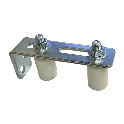 predolo Rouleau de Guidage pour Portail Coulissant avec Support en L, Galets de Guidage Coulissants, Suport Galet Maintien Portail Coulissant, Pièces de...
