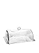 Godinger Silver Art 17.5" Large Silver-plated Rectangular Serving Tray With Vaulted Dome And Hook