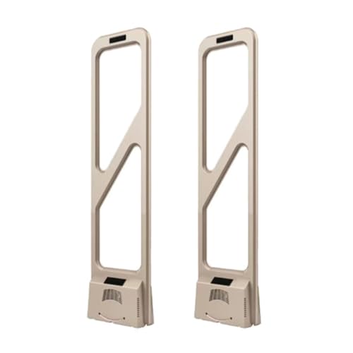 AM 58KHZ EAS Security System, Retail Anti-Theft Equipment Sensor Kit, High-Sensitivity Anti-Theft System, Security Tags Tower Anti-Interference Alarm for Clothing, Shoes, Stores(Gold)