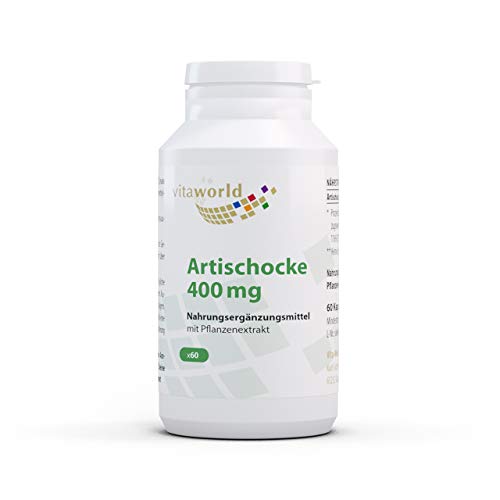 Vita World Artichoke 400Mg 60 Capsules Made in Germany