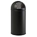 Produktbild Abfallsammler mit Push-Deckel, Inhalt 40 l, schwarz, matt -
