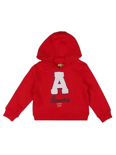 Sweat à capuche rouge Losan 2A pour enfant avec fermeture zippée