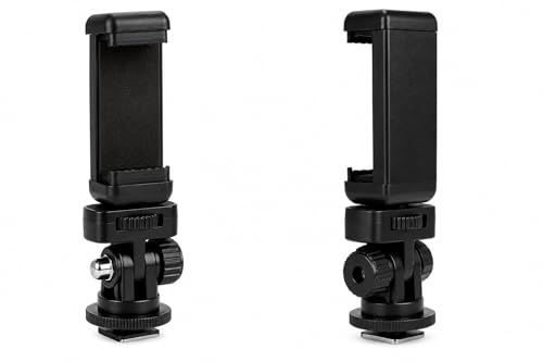 Image of 360 Rotating Smartphone Holder with Hot Shoe Mount & 1 /4 inch Thread