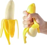 YOYOSTORE 1PC Fake Banana Squeeze Stress Squishy Toy for Party Favors