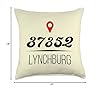 Tennessee Home State - Lynchburg 37352 Zip Code Throw Pillow #3