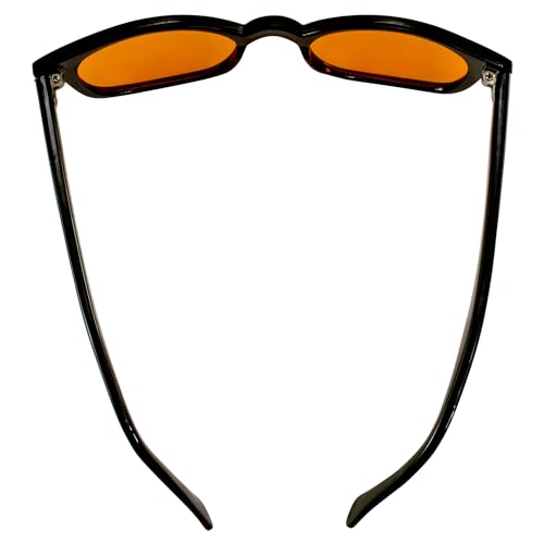 Original KD Sunglasses Orange Lens Biker Driving Glasses, Black Orange, Standard4