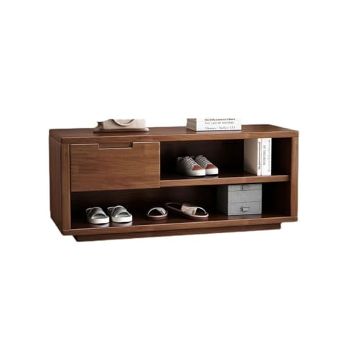 Banco Zapatero de Entrada con Almacenamiento, Taburete para cambiarse de Zapatos, Taburete para Ponerse los Zapatos en la Puerta de casa, Zapatero, Taburete para Sentarse