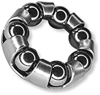 BIKE BALL BEARING CAGED FRONT WHEEL HUB 3/16" BEARINGS AXLE RETAINER STEEL MOPED