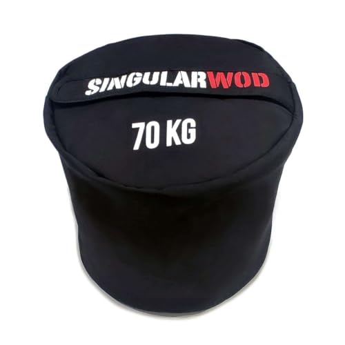 SINGULARWOD Sandbag para Strongman 70 Kg Pro. Saco Bulgaro Entrenamiento Funcional Gym en casa. Saco Bulgaro de Arena para Gimnasio en casa. Sandbag Crossfit - Bulgarian Bag. Saco Bulgaro 70 Kg