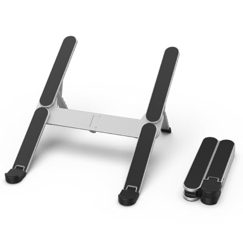 Base portátil plegable de aluminio para laptops ajustable