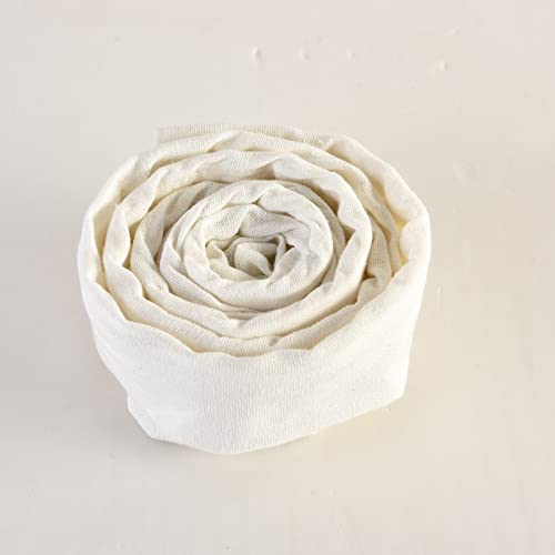Image of Chandelier Chain Cover 2 Packs for Electirc Wire and Chain Cover, 6 Feet Length Cotton and Linen Fabric White Color