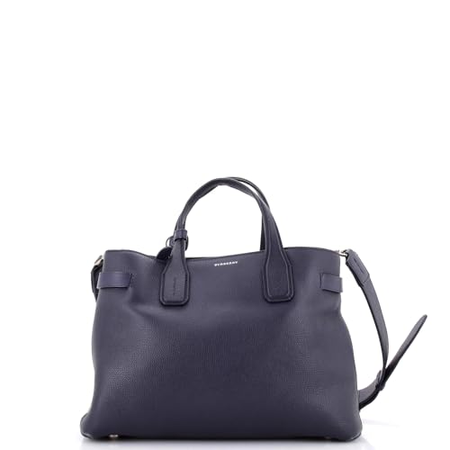 Burberry, Pre-Loved Banner Tote Leather Medium, Blue