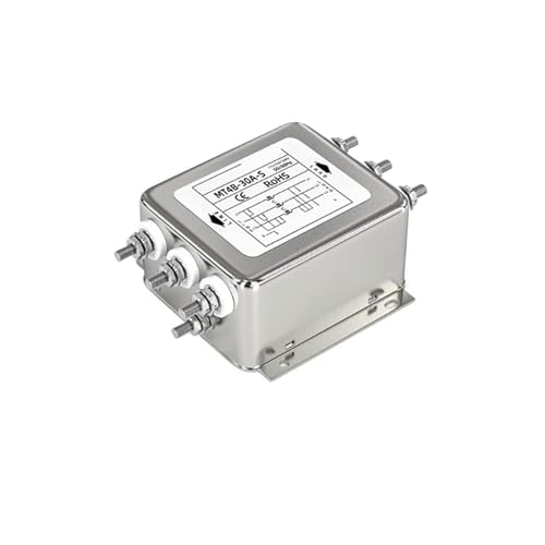 YTMJPQQJI Three-Phase Power Filter MT4B-3/6/10/20/30A-S Anti-Interference Purifier Changes to 380v(MT4B-30A-S)